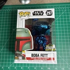 Funko Pop! Star Wars Boba Fett Blue Chrome #297 Star Wars Celebration 2019