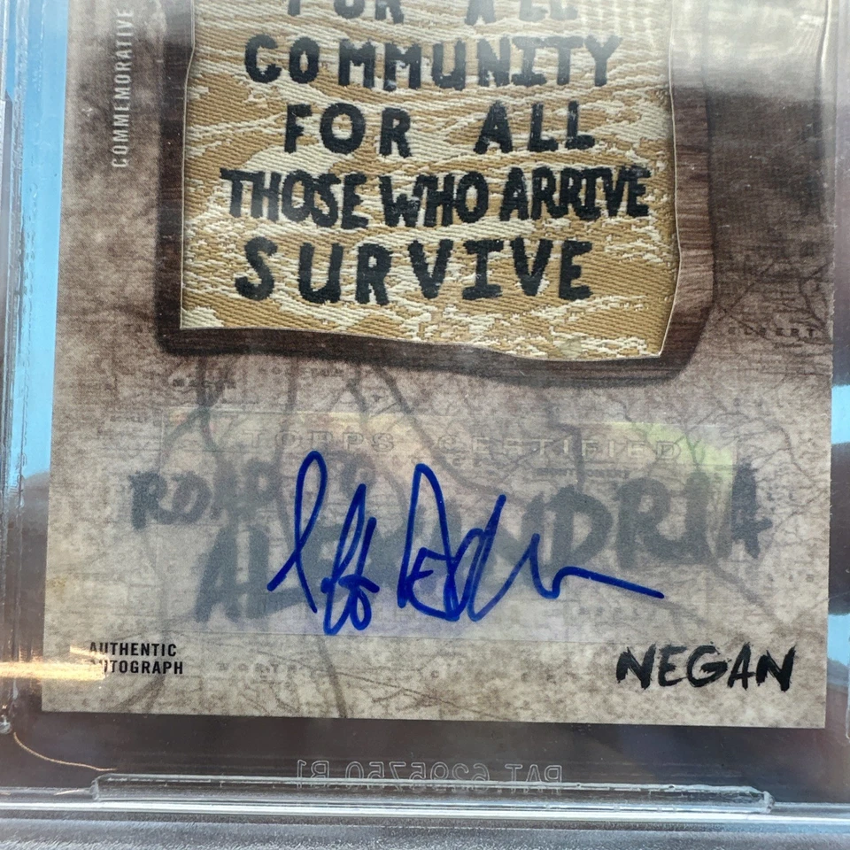 The Walking Dead Negan Toppe Becket Autograph 9/10 9 Mint Road To Alexandria - Image 3 of 4