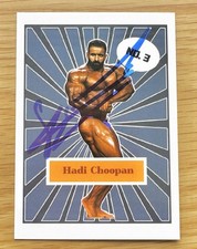 HADI CHOOPAN SIGNED 2021 MR OLYMPIA CARD RACC BODYBUILDER PERSIAN WOLF IFBB G