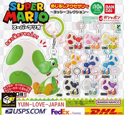 Super Mario Marker Zubehör Yoshi Sammlung Komp 10er Set Kapselspielzeug NEU JP