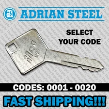 Adrian Steel Truck Toolbox Key Cut to Your Code 0001 - 0020
