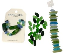 70 Pcs Sand  Sea Nicole Glass Beads For Jewelry Making Multi Colors