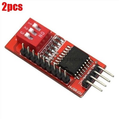 2Pcs Extended Module Support   Cascading PCF8574T I/O Fr I2C Port rt #ff