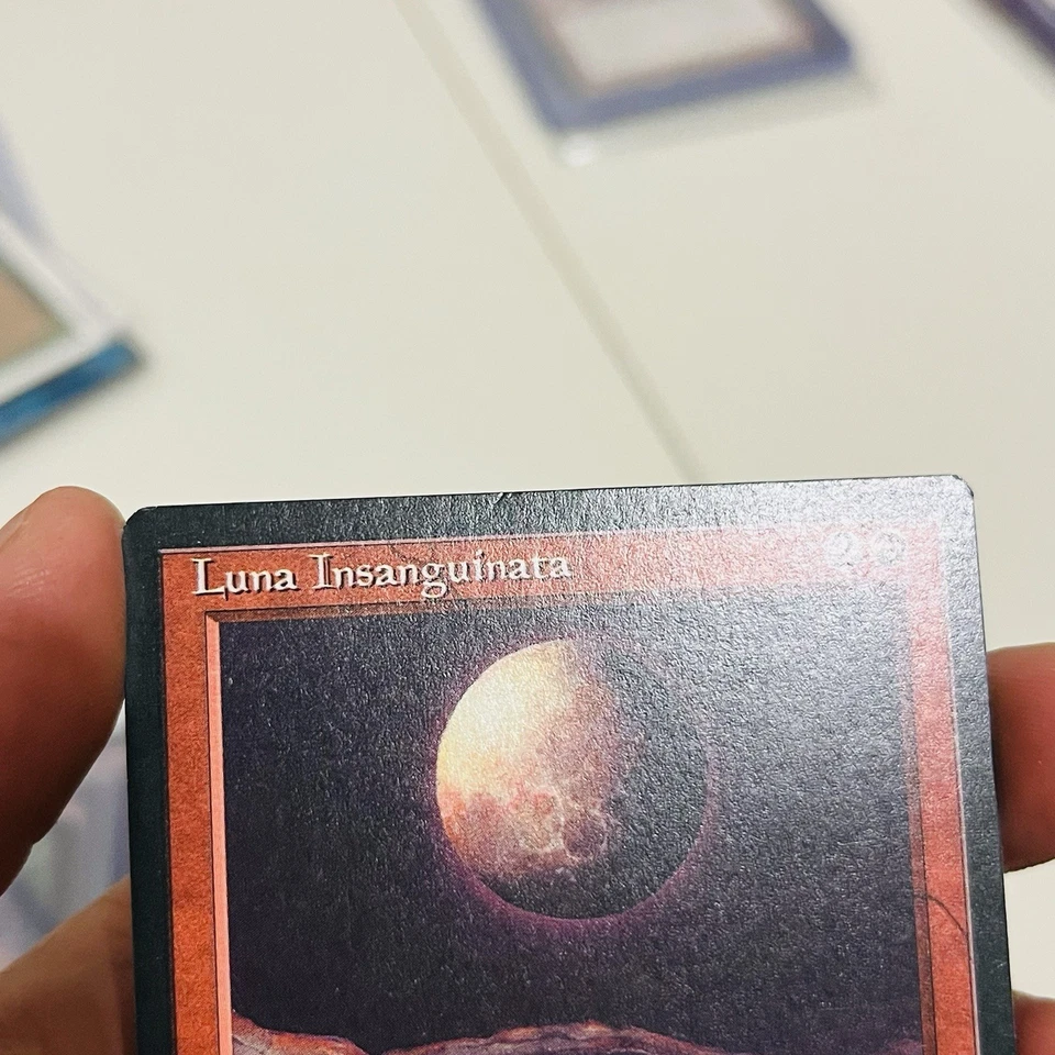 BLOOD MOON (ITALIAN) - Magic MTG The Dark NM Luna Insanguinata - Image 3 of 4