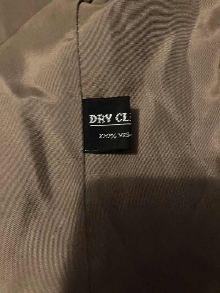 Abrigo Maitland Of England Para Hombres 40 Lana Mezcla Cachemira Forrado Satén Trinchera De Colección Foto 4 de 4