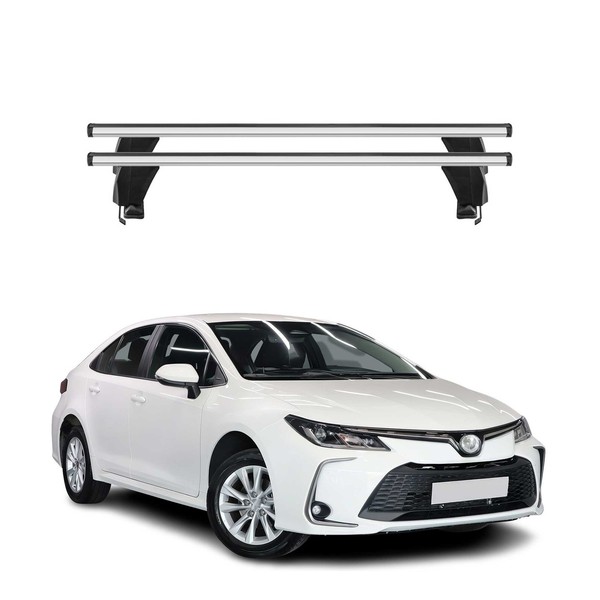 Menabo DachträGer GrundtäGer FüR Toyota Corolla Limo 2019-2026 50Kg Alu Grau 2X-image