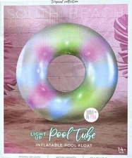 Light Up Pool Tube Inflatable Pool Float 