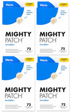4 Hero. Mighty Patch Invisible Hydrocolloid Acne Patches Jumbo Pack 72 Ct