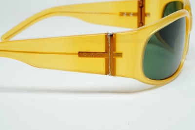 Gucci Sunglasses 1998 Vintage Honey Brown Green Wrap GG 1437/S DG6