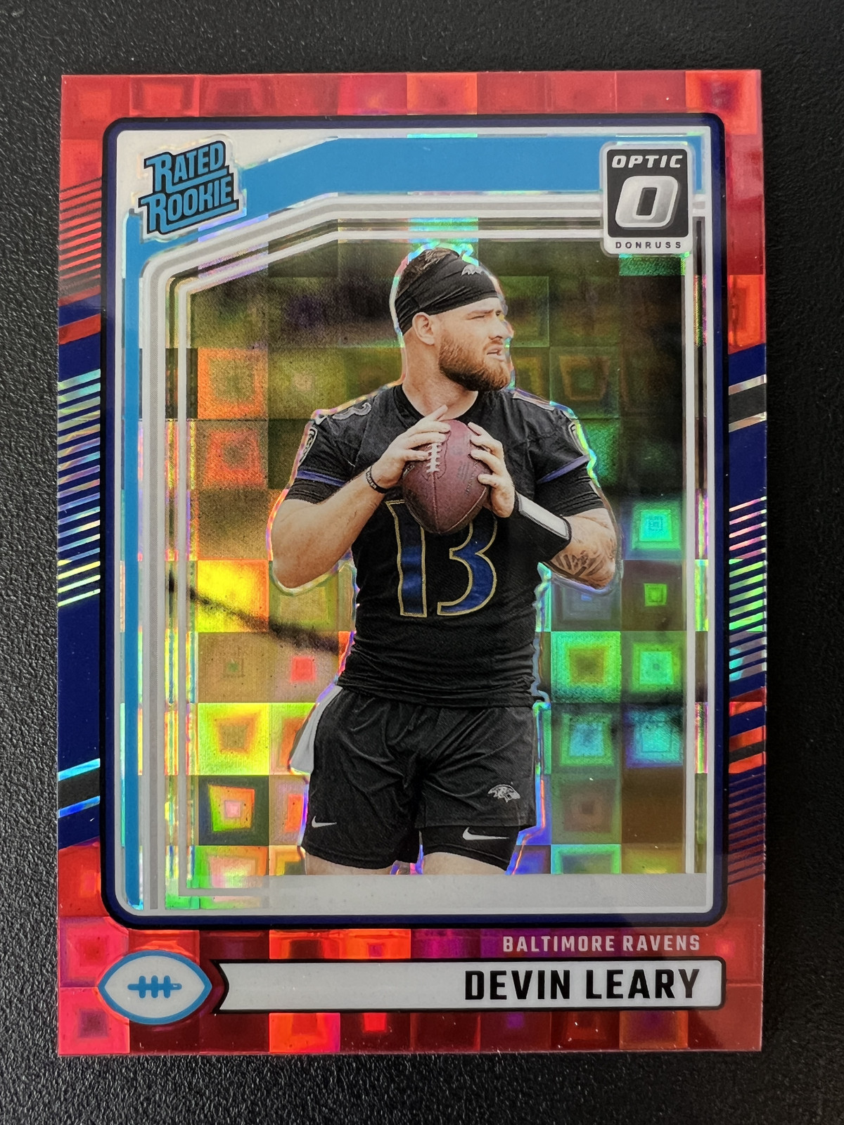 2024 Donruss #329 Devin Leary Optic Rated Rookies Preview Red Pandora