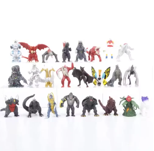 24pcs/set Godzilla vs King Kong Figure Model Toys 17cm - Image 2 of 4