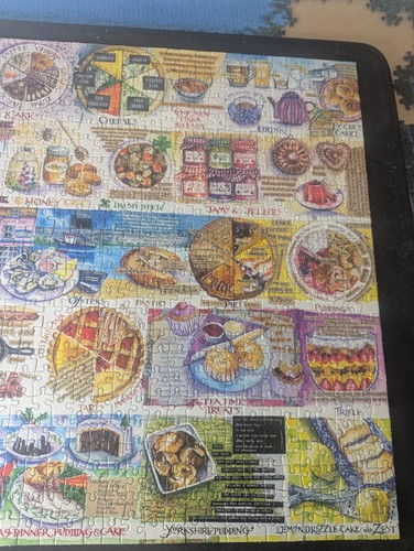Gibsons 1000 Piece Jigsaw Pork Pies and Puddings Excellent Condition - Picture 5 of 8