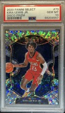 2020 Panini Select Concourse Kira Lewis Jr. #73 Disco Prizm RC PSA 10 **POP 2**