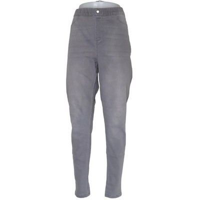 Esmara, Jeggings, Größe: 46, Grau, Baumwolle/Elasthan, Nadelstreifen, Damen #mEK