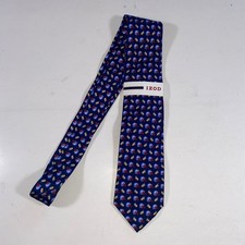 IZOD Mens Blue Football Helmet Silk Neck Tie