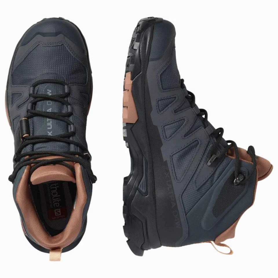 Botas impermeables de senderismo Salmon X Ultra 4 Mid Gore Tex para mujer Foto 3 de 4