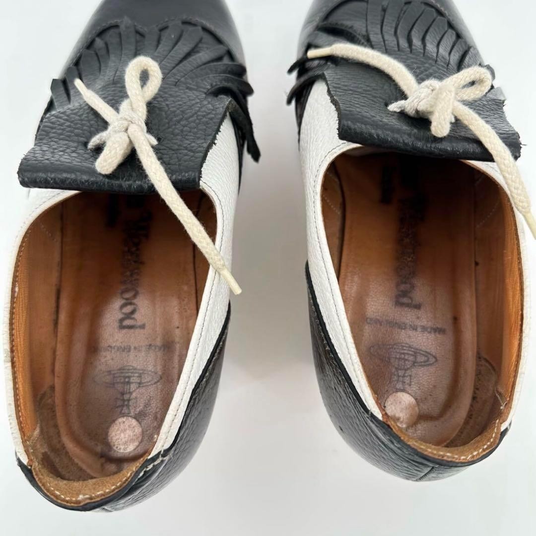 Vivienne Westwood Rocking Horse Golf Women Leather Shoes White