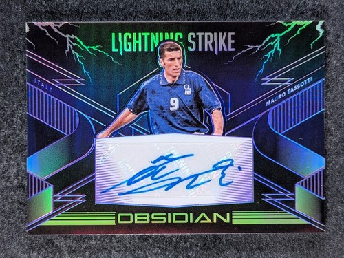 2020-21 Panini Obsidian MAURO TASSOTTI 36/75 Auto Electric Etch Purple #LS-MT