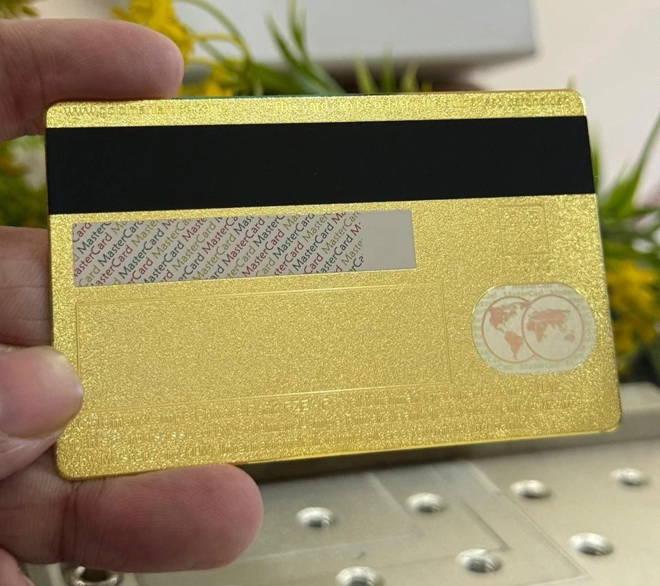 Custom Metal Credit Debit Card | Luxury Engraved Stainless Steel | Goldman Lampe - Image 3 of 4