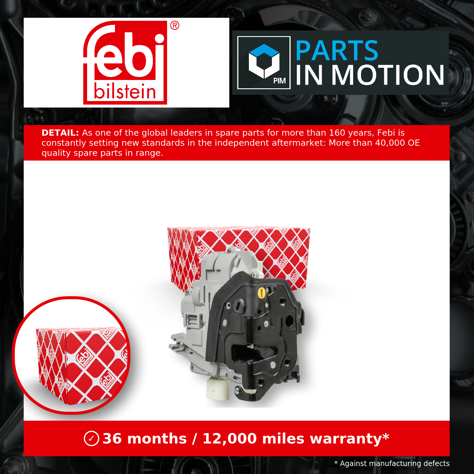 Door Lock fits AUDI Q5 8RB Rear Right 2.0 3.2 2.0D 3.0D 08 to 09 8K0839016 Febi