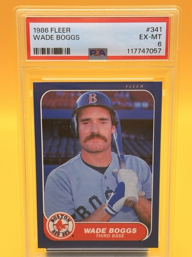 1986 Fleer Wade Boggs #341 card