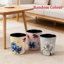 Random Colour Beautiful Floral Bin Paper Office Bin Waste Storage Paper Rubbish