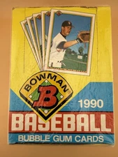 1990 Bowman MLB Baseball Cards Factory Cellophane Sealed 36 Pack Wax Box NEW