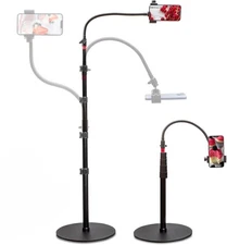 Tall Video Cell Phone Mount Camera Stand Heavy Base 19-75" Adjust * NEW NO BOX