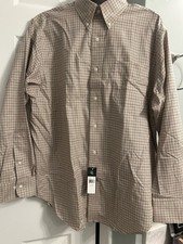 Lauren Ralph Lauren Plaid Classic Fit Long Sleeve Plaid Shirt NWT Sz 17 34/35