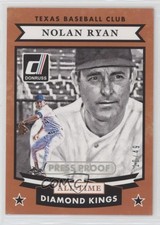 2015 Donruss All-Time Diamond Kings Press Proof Silver 10/49 Nolan Ryan HOF e8a