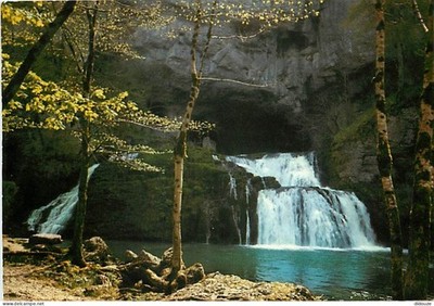 Postkarte - 25 - Nans sous Sainte Anne - La Source du Lizon - La Cascade - F