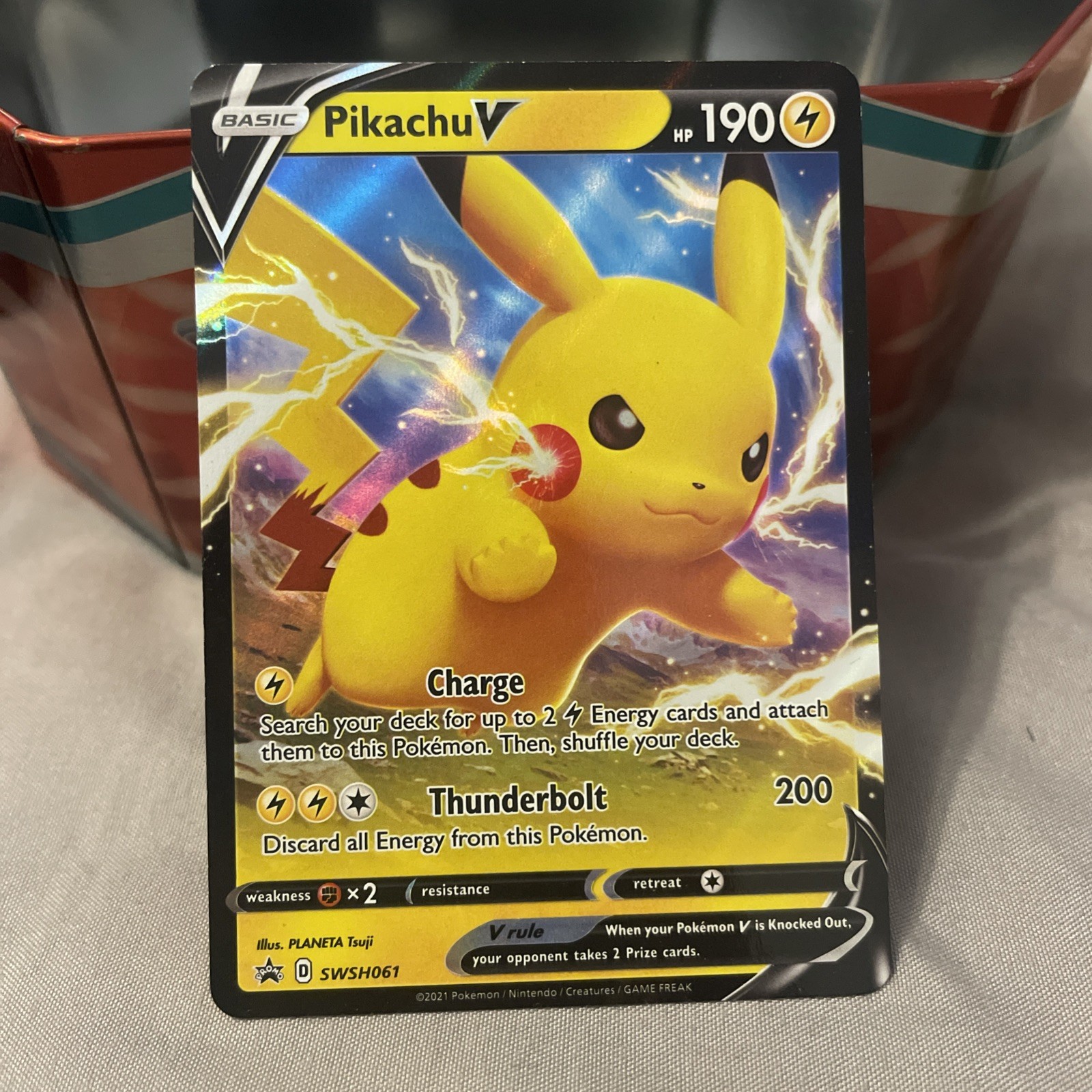 Pikachu V SWSH: Sword & Shield Promo Cards SWSH061 Near Mint NM