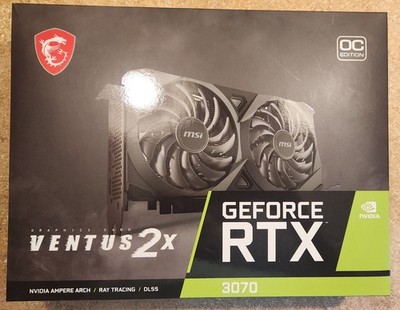 MSI GeForce RTX 3070 VENTUS 3X OC 8GB GDDR6 Graphics Card IN