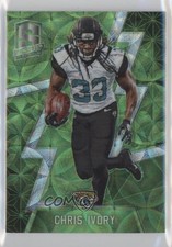 2016 Panini Spectra Neon Green 18/25 Chris Ivory #23 0t2