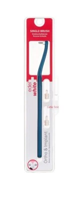 EDEL WHITE 1x edel & white Single Brush - EINBÜSCHELBÜRSTE - Neu - OVP - mit 3 Spitzen