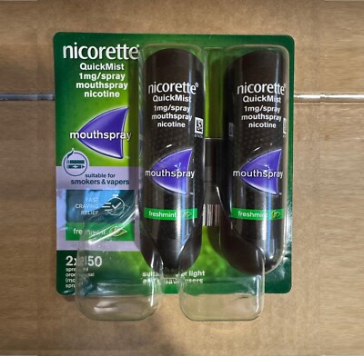Nicorette QuickMist Mundspray Nicorette QuickMist 1mg Mouthspray Freshmint 2 X 150 Sprays Pack 6er Pack QuickMist