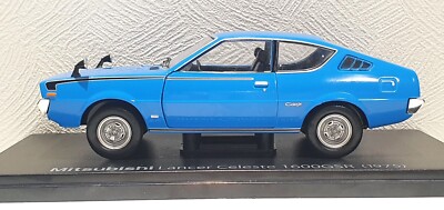Miniature First43 1/43 - Mitsubishi Lancer Celeste 1975 - Bleu - Import Japon - Neuve