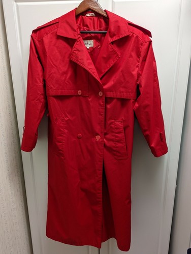 Worthington Long Rain Trench Coat Size 