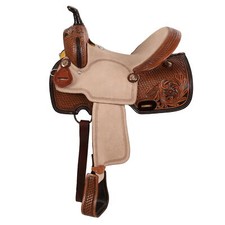 Double T Savannah Barrel Style Horse Saddle - 15 Inch