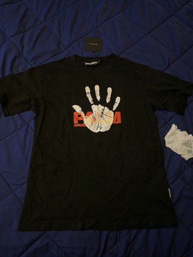 Buy Men's Palm Angels Hand Print Black 