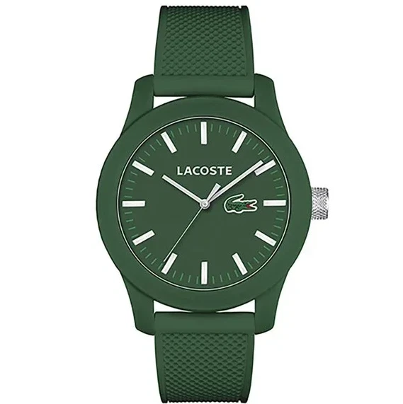 LACOSTE 2010763 12.12 GREEN DIAL GREEN SILICONE STRAP MENS WATCH - Image 2 of 4