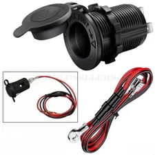 Cigarette Lighter Socket Power Outlet Socket Receptacle Car Motorcycle ATV 12V