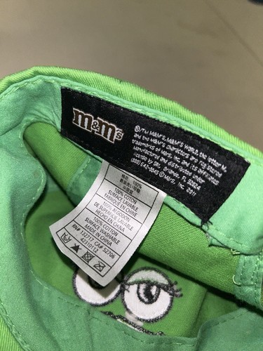 2011 M&M’s Face Green Adjustable Hat Embroidered - Picture 3 of 3