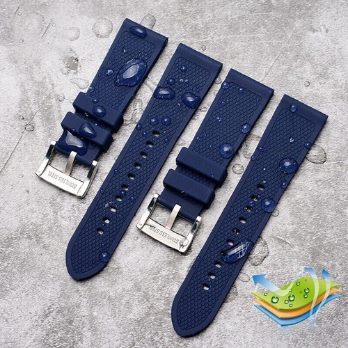 22 23mm Silicone Rubber Watchband Strap For Citizen AT8020 JY8035 Blue Angel New - Picture 6 of 19