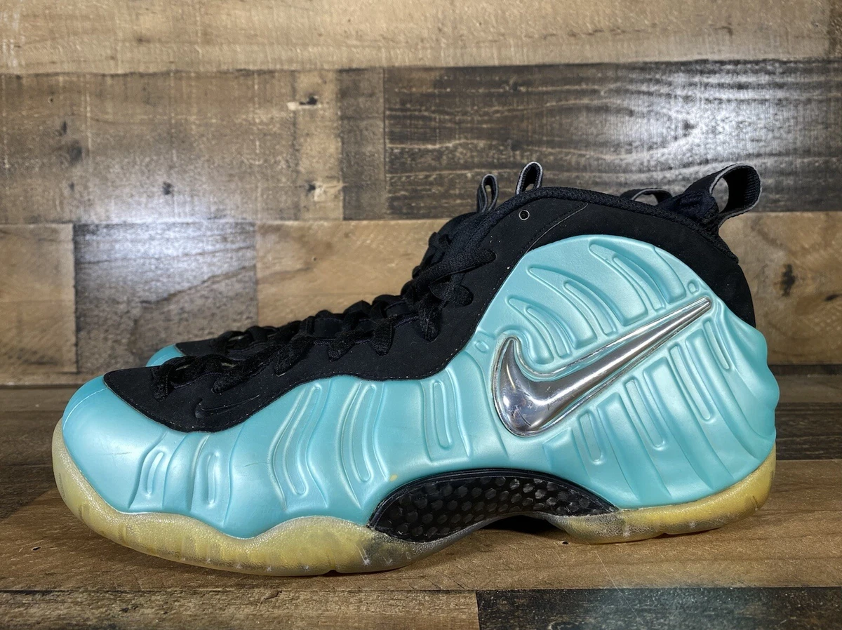 Nike Air Foamposite Pro Island Green Size 11 Mens Blue Black 2017 624041 303