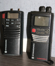 LOT OF 2 Standard HX350S, HS250S Marine Hand Held Radio , PRE-OWNED .