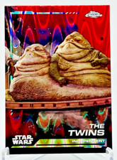 2024 Topps Chrome Star Wars 27 Red Raywave Refractor The Twins