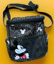 Mickey Mouse Authentic Disney Baby Bag Diaper Bottle Red White Black Pre-owned