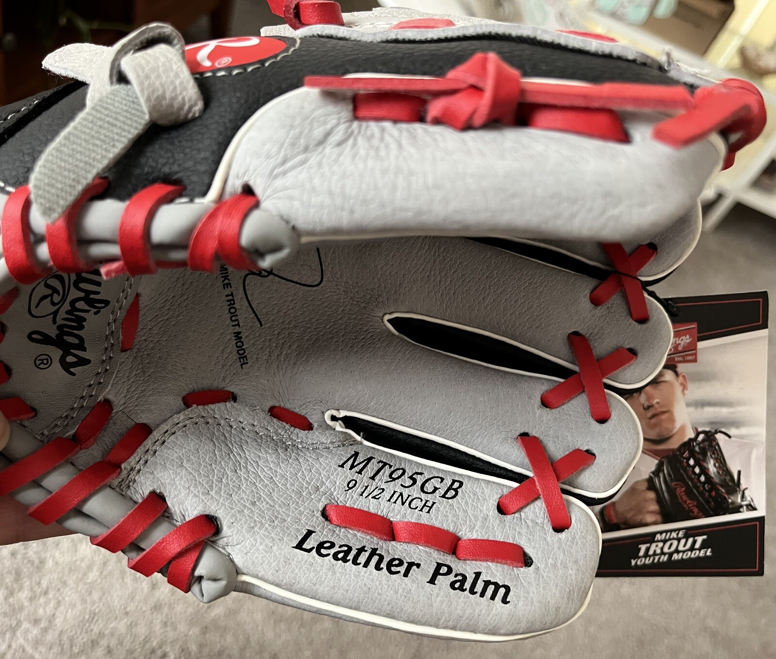 Rawlings Mike Trout Youth Glove MT95GB 9 1/2 inch Youth Premium Series