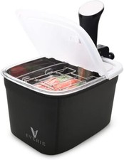 Versatile 12-Quart Sous Vide Container with Built-in Rack and Collapsible Hin...